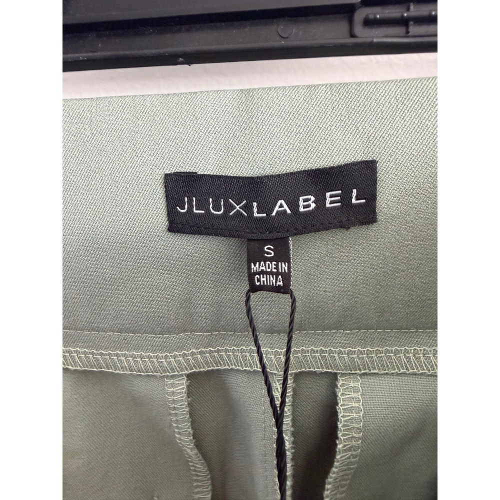 JLUXLABEL Sage Green High Waisted Wide Leg Trousers Size Small NWT - Picture 5 of 9